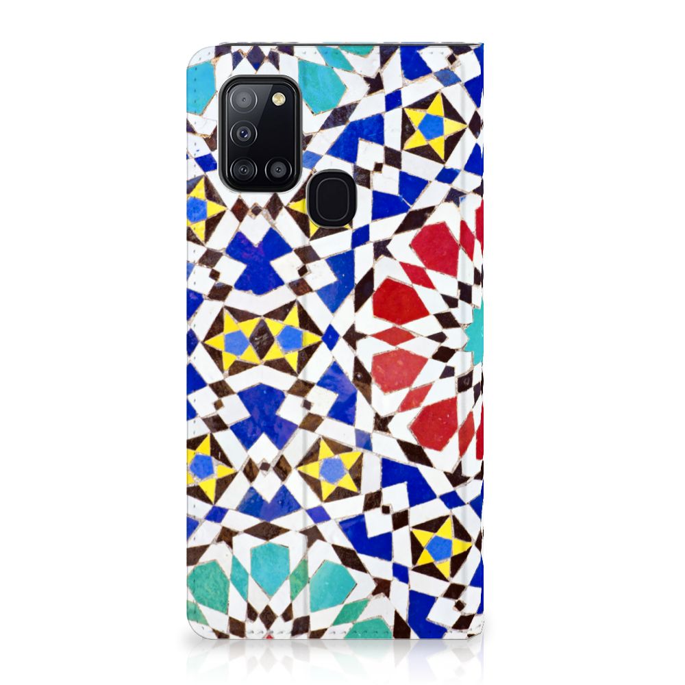 Samsung Galaxy A21s Standcase Mozaïek - B2C Telecom