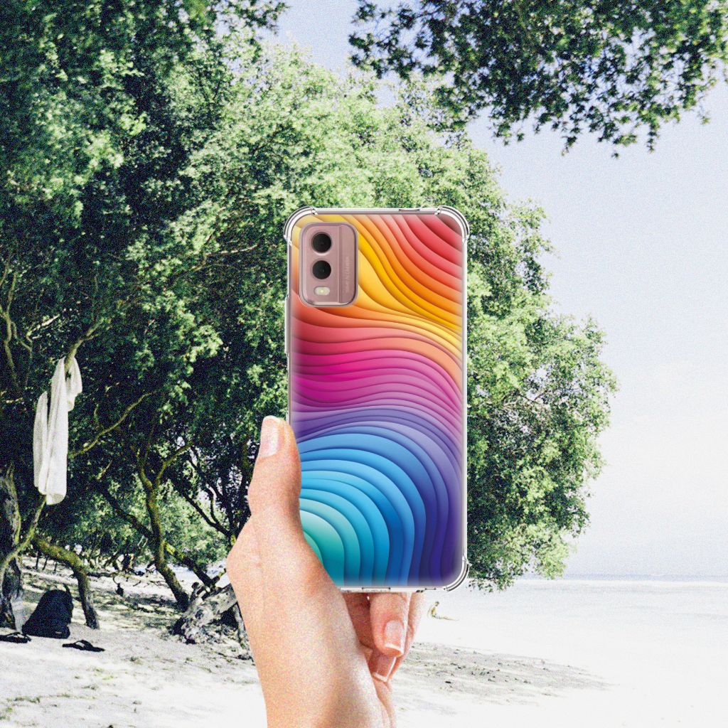Shockproof Case voor Nokia C32 Regenboog B2C Telecom