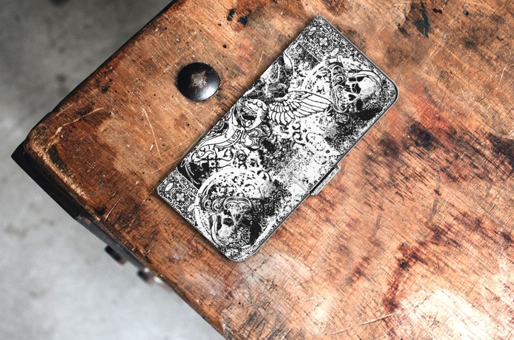 Telefoonhoesje met Naam Nokia 5.3 Skulls Angel