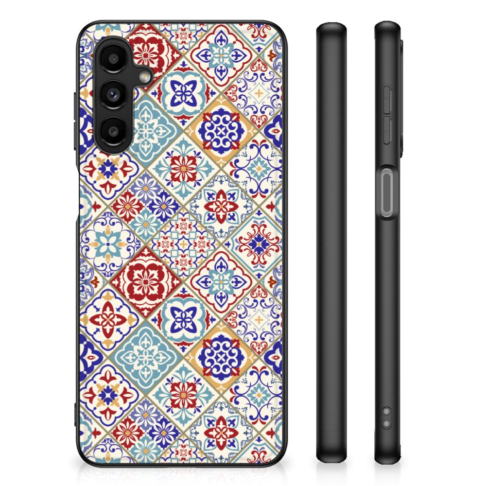 Samsung Galaxy A14 5G Marmeren Print Telefoonhoesje Tiles Color