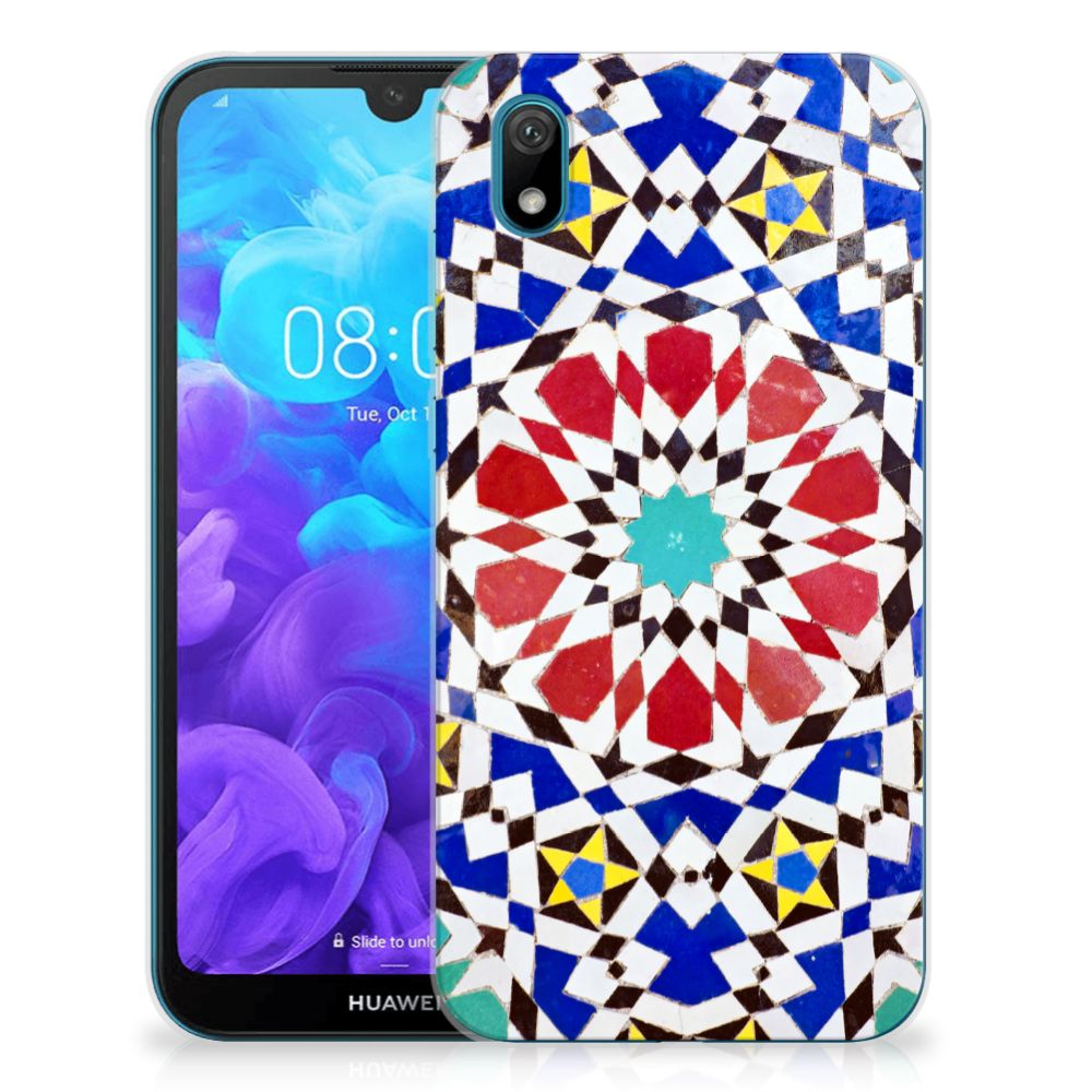 Huawei Y5 (2019) TPU Siliconen Hoesje Mozaïek