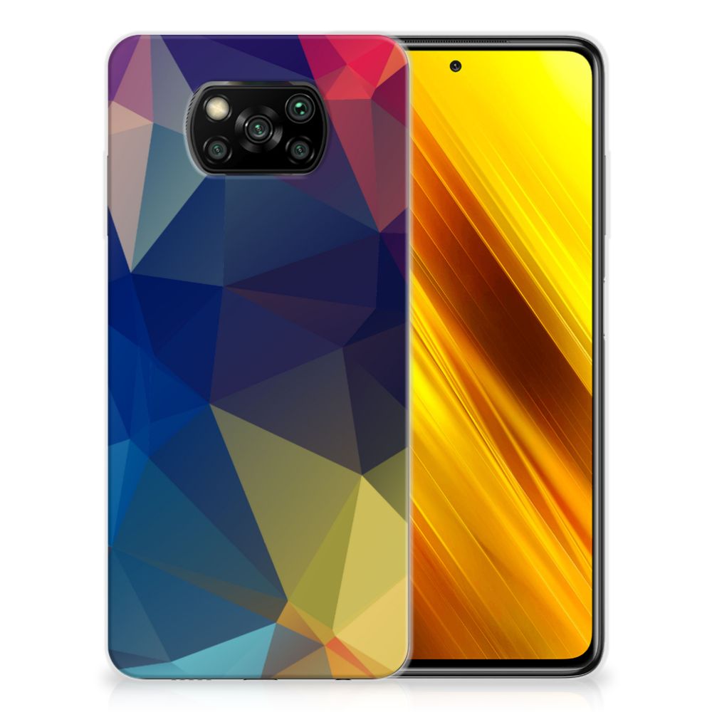 Xiaomi Poco X3 | Poco X3 Pro TPU Hoesje Polygon Dark