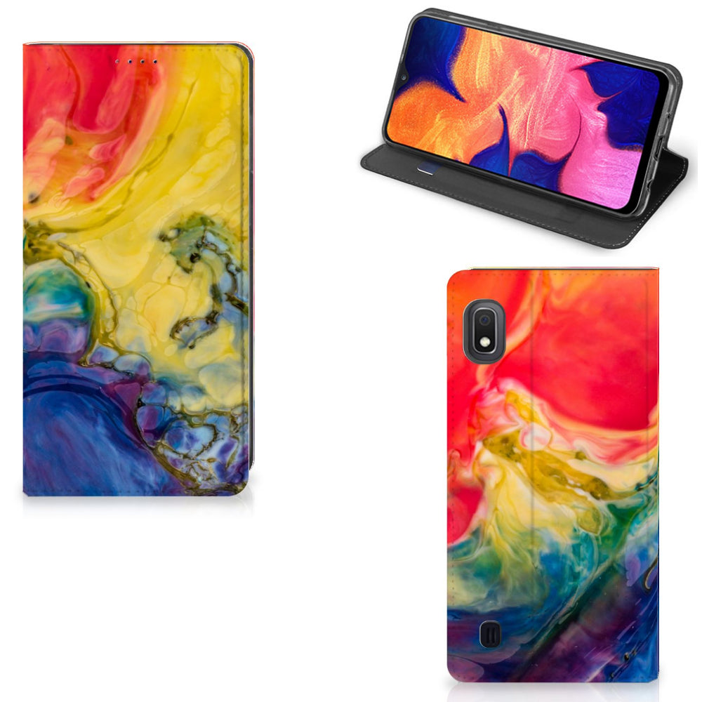 Bookcase Samsung Galaxy A10 Watercolor Dark