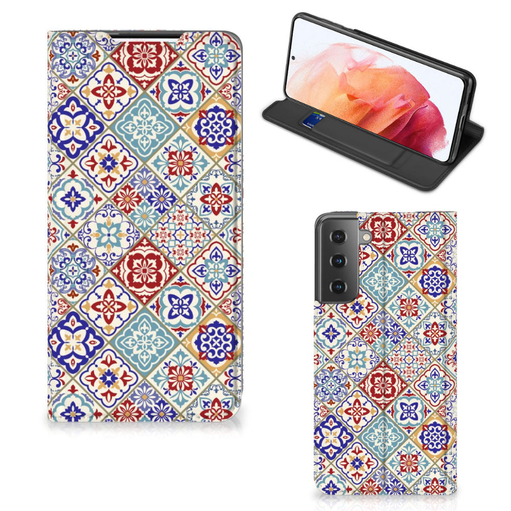 Samsung Galaxy S21 Standcase Tiles Color