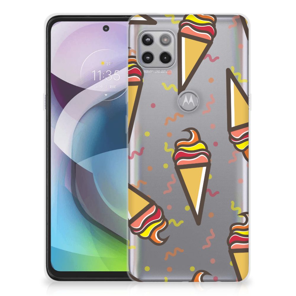 Motorola Moto G 5G Siliconen Case Icecream B2C Telecom