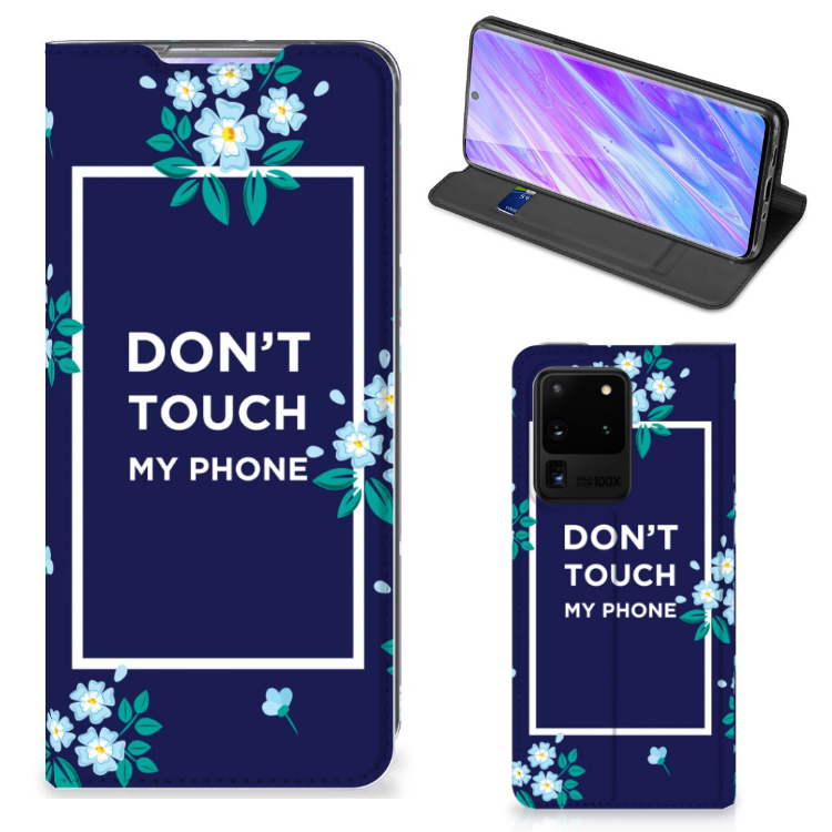 Samsung Galaxy S20 Ultra Design Case Flowers Blue DTMP - B2C Telecom