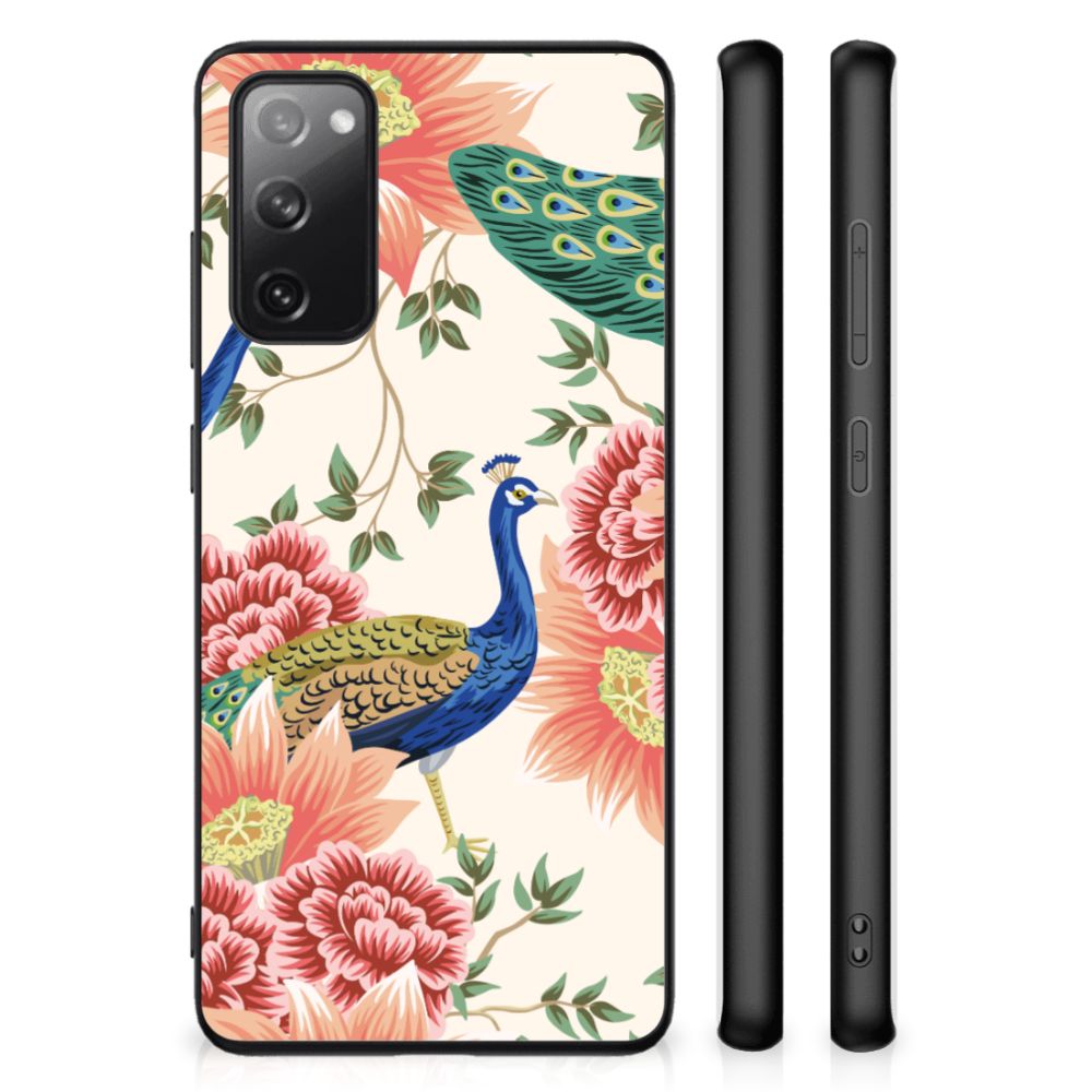 Dierenprint Telefoonhoesje voor Samsung Galaxy S20 FE Pink Peacock B2C Telecom