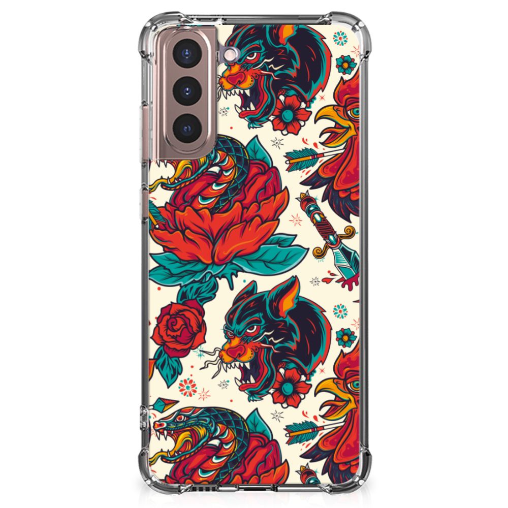 Anti-shock Hoesje met foto voor Samsung Galaxy S21 Plus Old Skool B2C Telecom