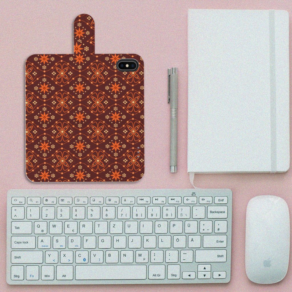 Apple iPhone X | Xs Telefoon Hoesje Batik Brown