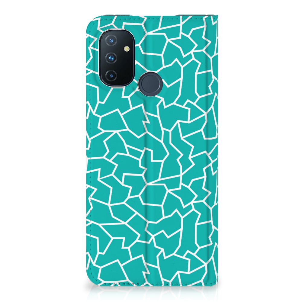 OnePlus Nord N100 Bookcase Cracks Blue - B2C Telecom