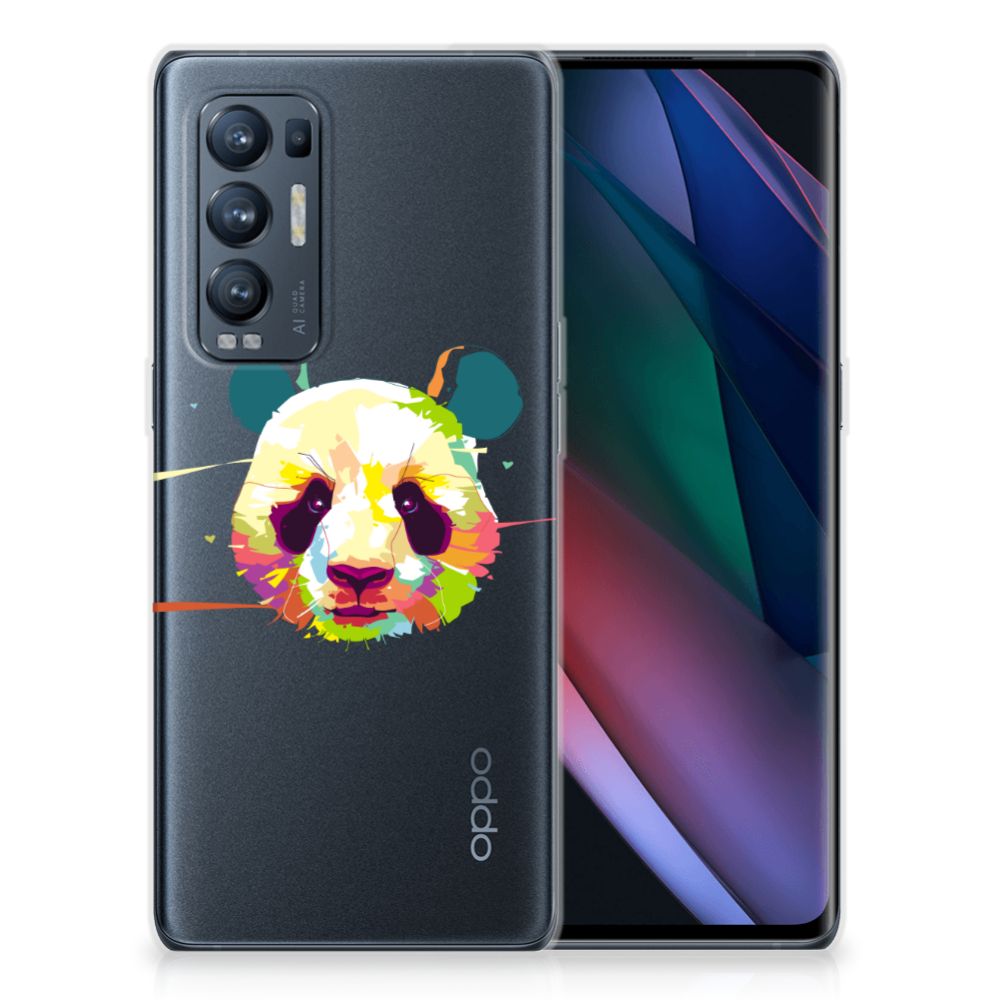 OPPO Find X3 Neo Telefoonhoesje met Naam Panda Color B2C Telecom