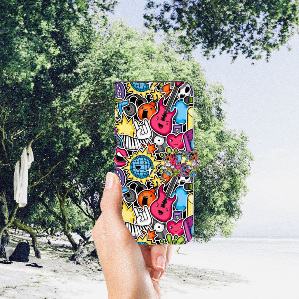 OPPO Find X3 Neo 5G Wallet Case met Pasjes Punk Rock