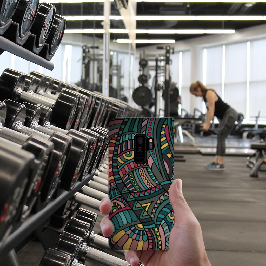 Samsung Galaxy S9 Plus Hoesje met Magneet Aztec