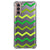 Samsung Galaxy S21 Plus Doorzichtige Silicone Hoesje Zigzag Groen