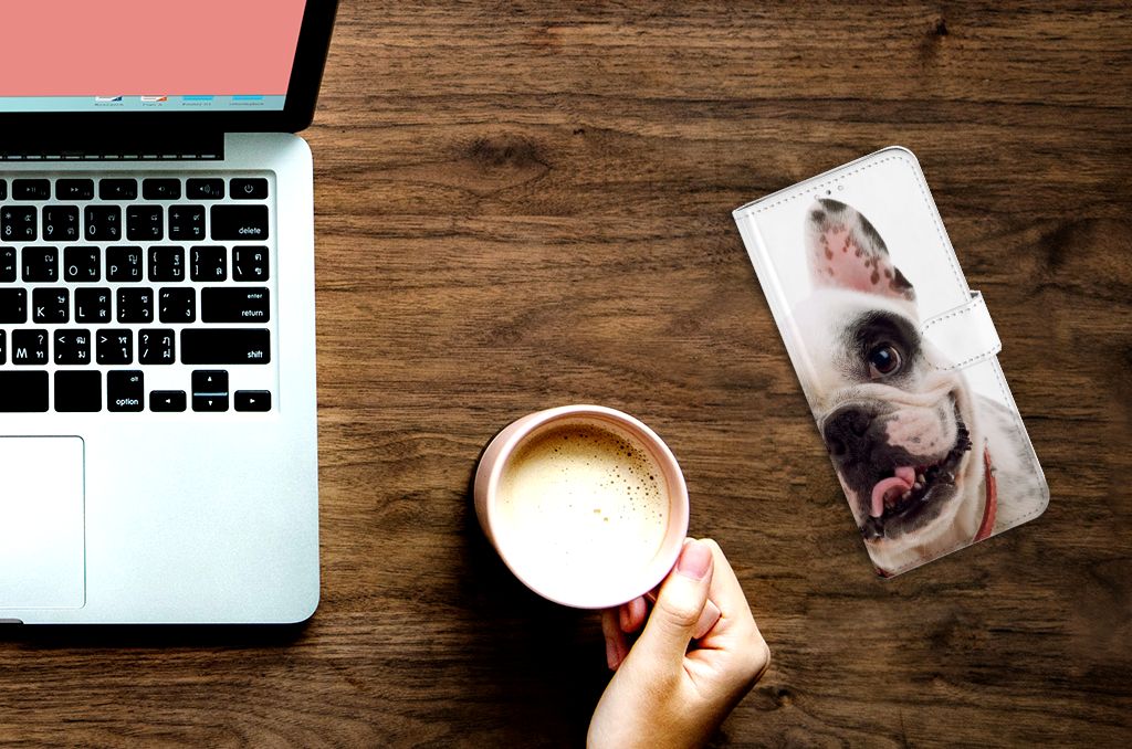 Samsung Note 10 Lite Telefoonhoesje met Pasjes Franse Bulldog