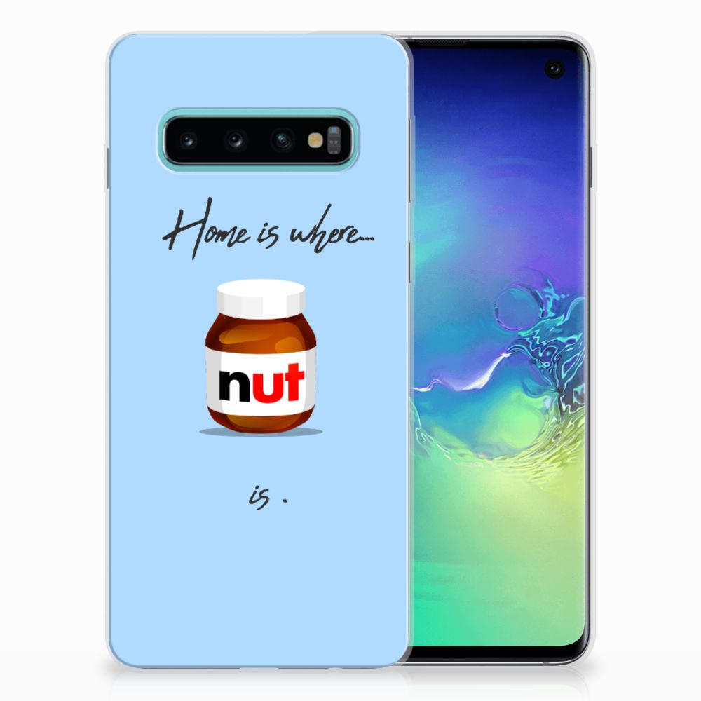 Samsung Galaxy S10 Siliconen Case Nut Home