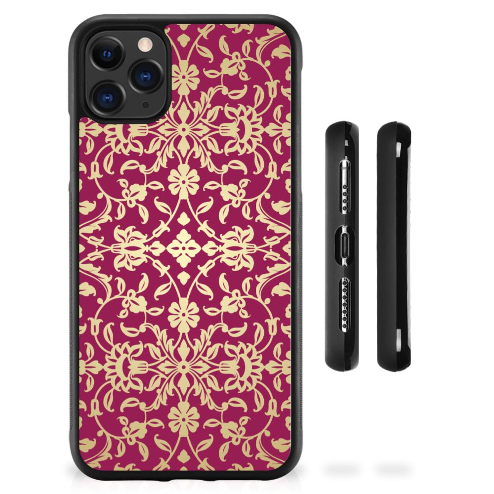 Hoesje TPU Apple iPhone 11 Pro Max Barok Pink