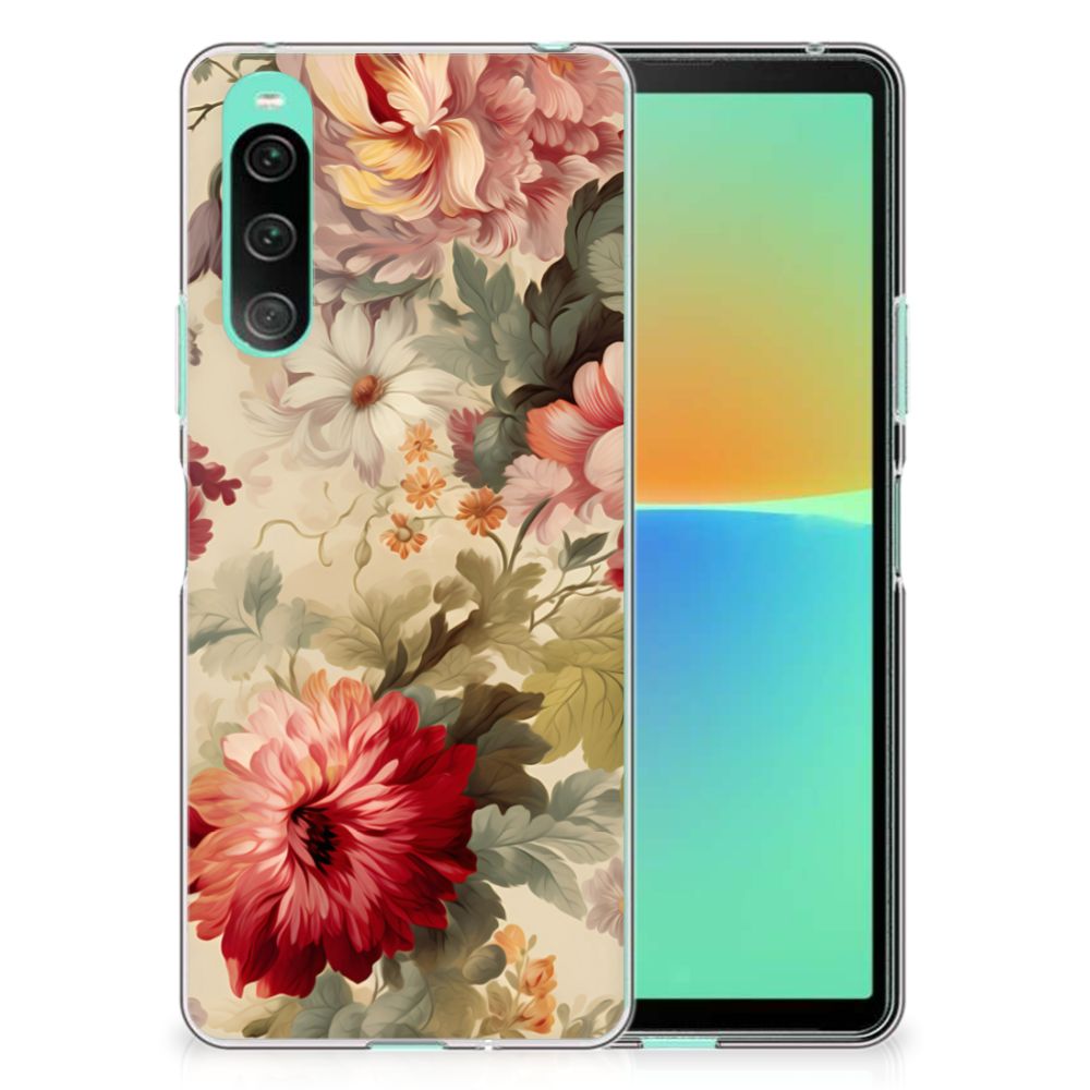 TPU Case voor Sony Xperia 10 V Bloemen