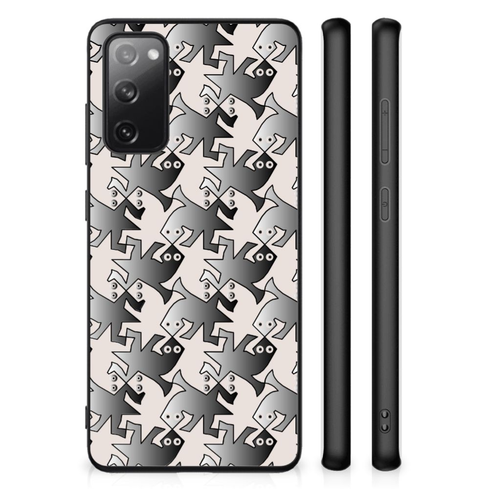 Samsung Galaxy S20 FE Dierenprint Telefoonhoesje Salamander Grey B2C Telecom