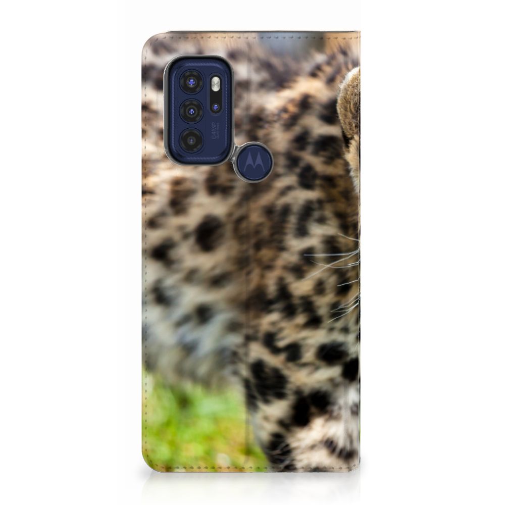 Motorola Moto G60s Hoesje maken Baby Luipaard - B2C Telecom