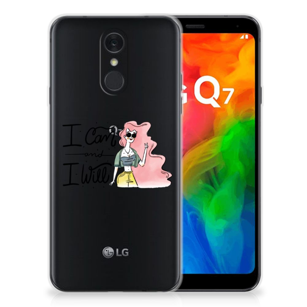 LG Q7 Telefoonhoesje met Naam i Can