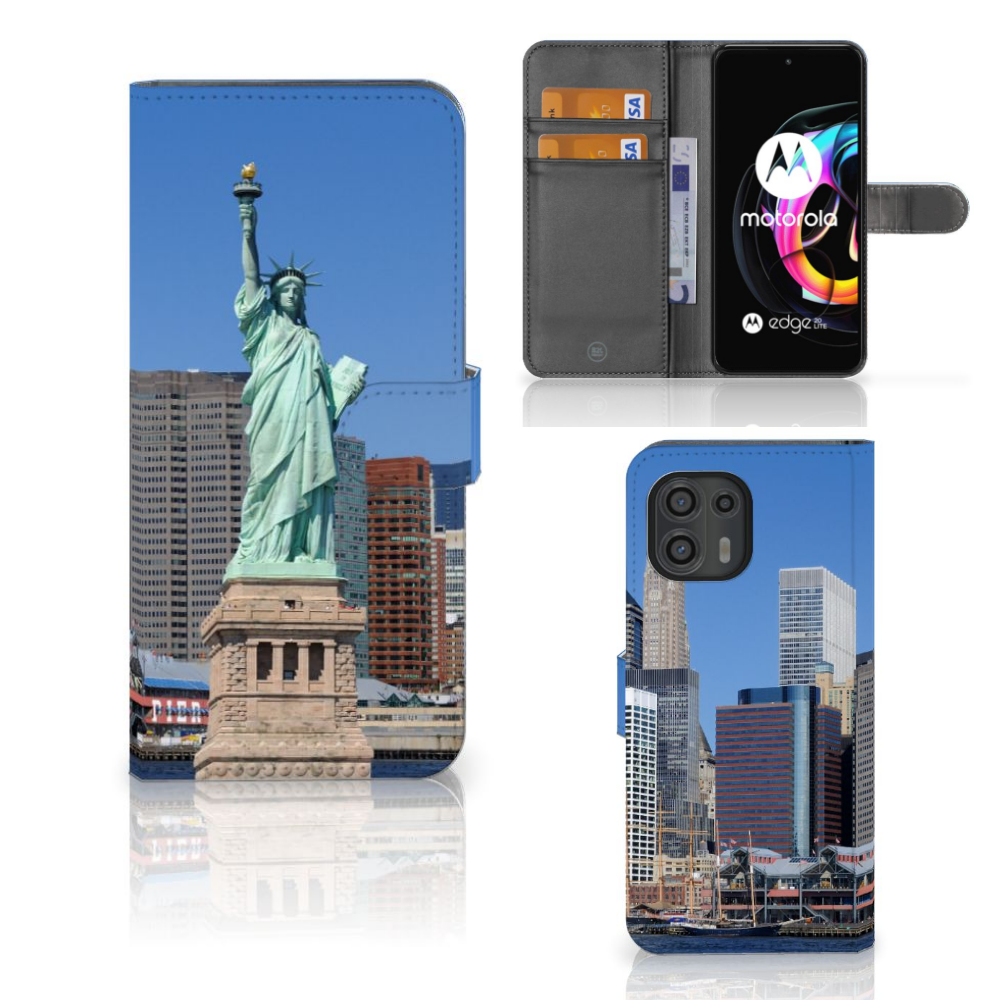 Motorola Edge 20 Lite Flip Cover Vrijheidsbeeld