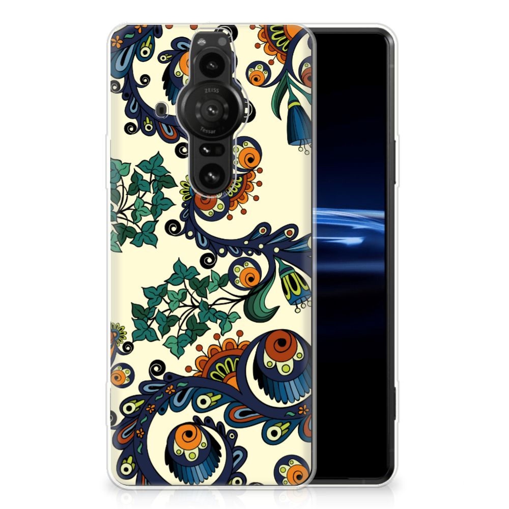 Siliconen Hoesje Sony Xperia Pro-I Barok Flower B2C Telecom