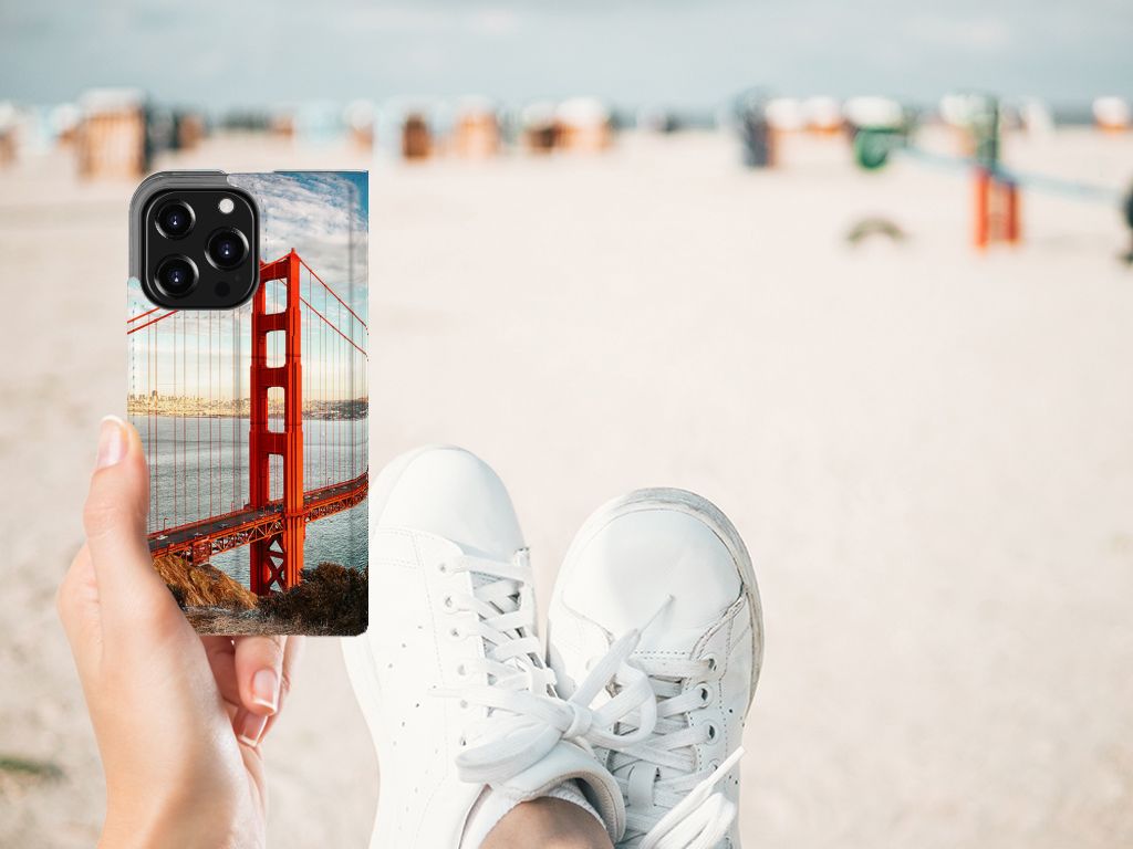 iPhone 13 Pro Book Cover Golden Gate Bridge - B2C Telecom