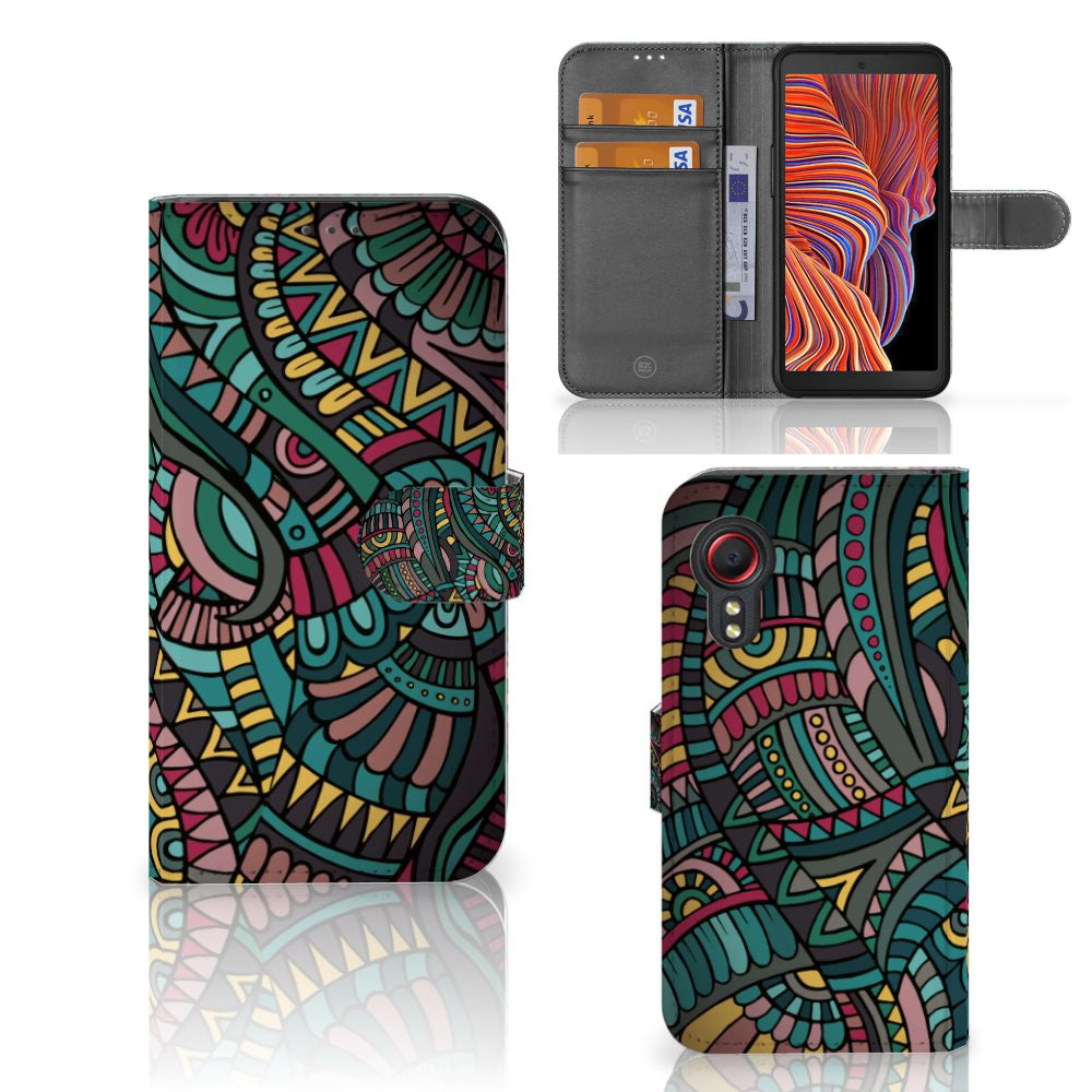 Samsung Galaxy Xcover 5 Telefoon Hoesje Aztec