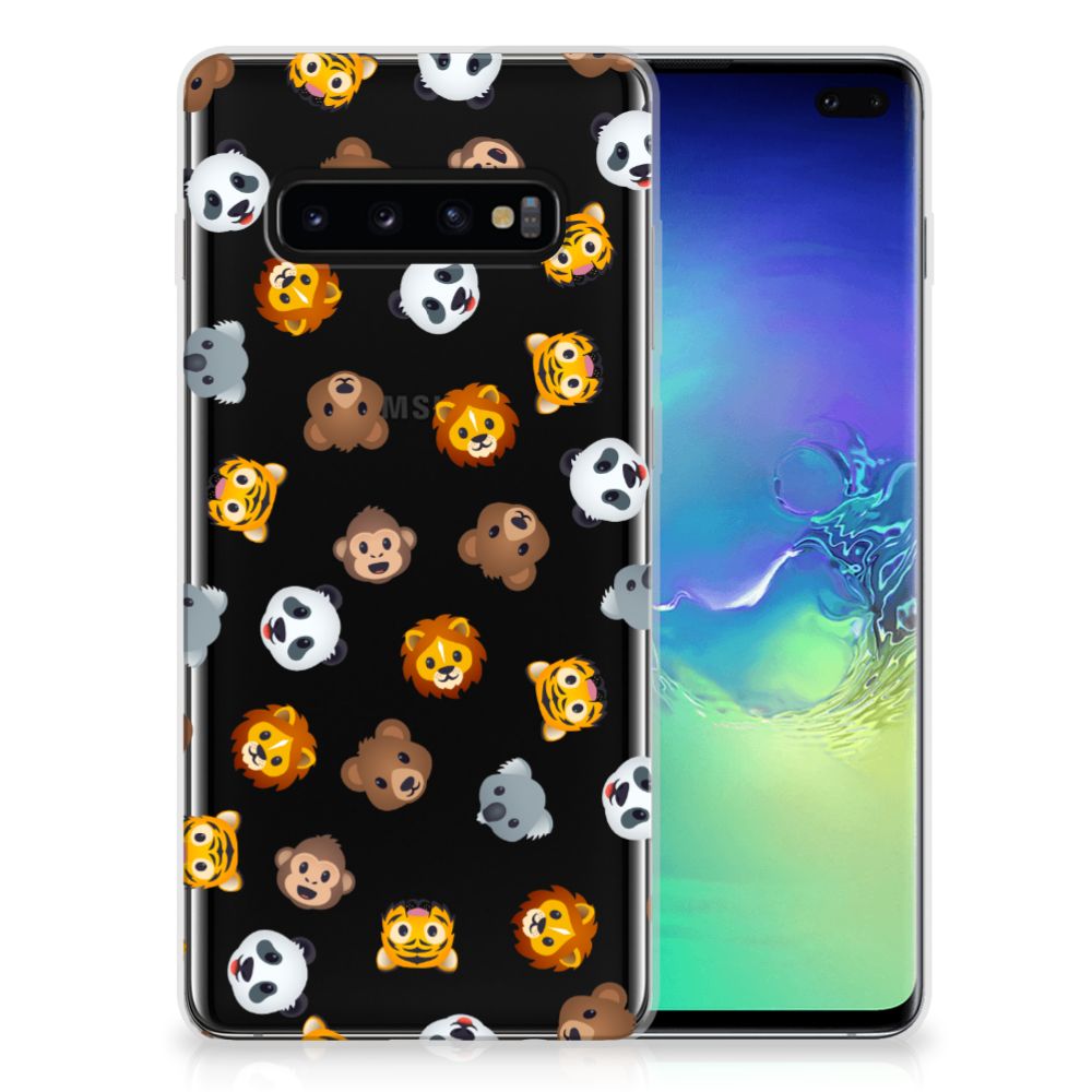 TPU bumper voor Samsung Galaxy S10 Plus Dieren Emojis