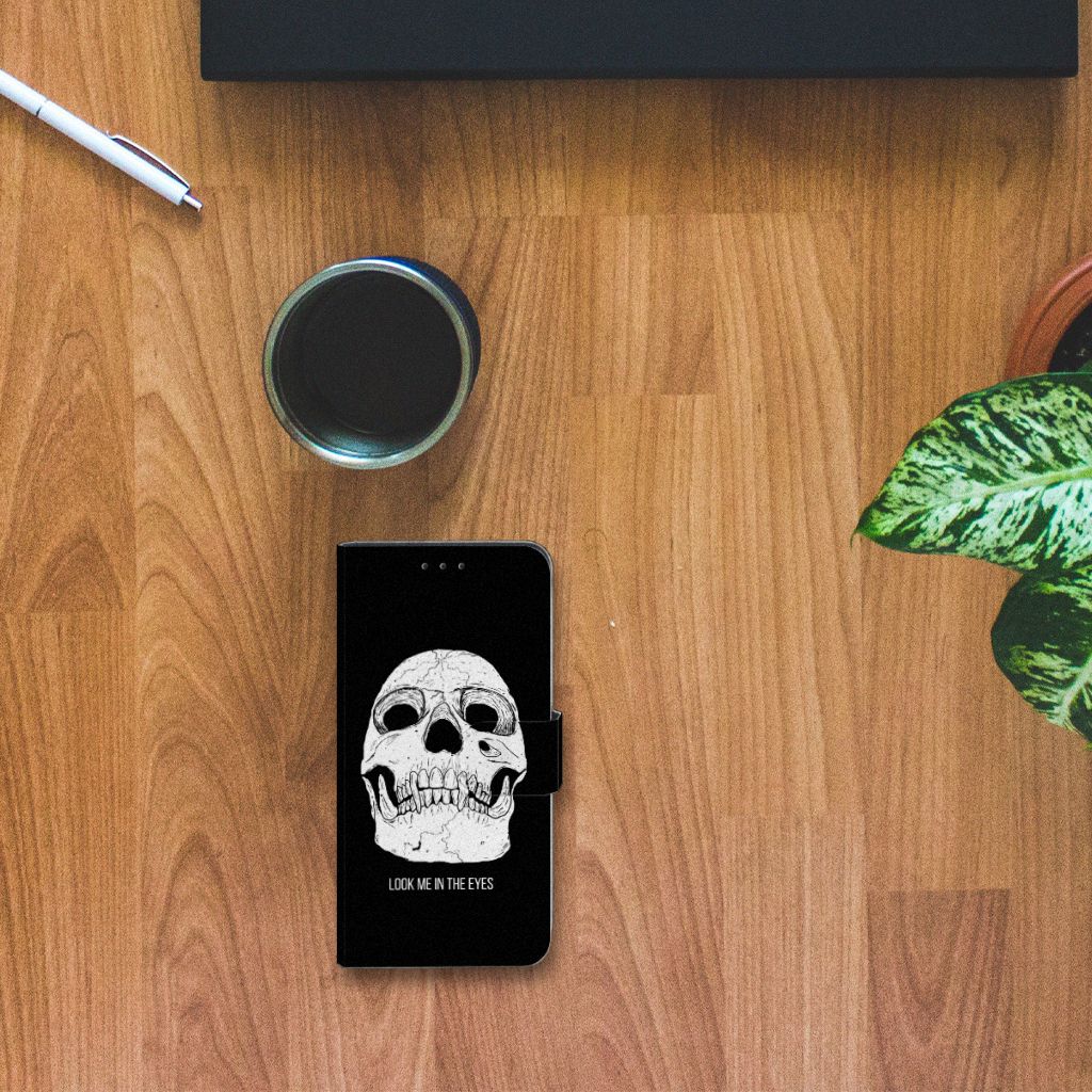 Telefoonhoesje met Naam Alcatel 1B (2020) Skull Eyes