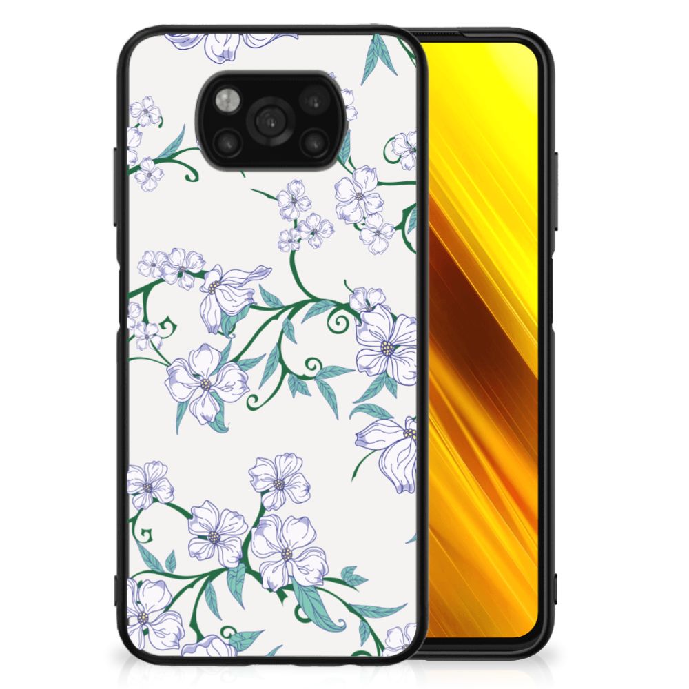 Xiaomi Poco X3 | X3 Pro Uniek Bloemen Hoesje Blossom White