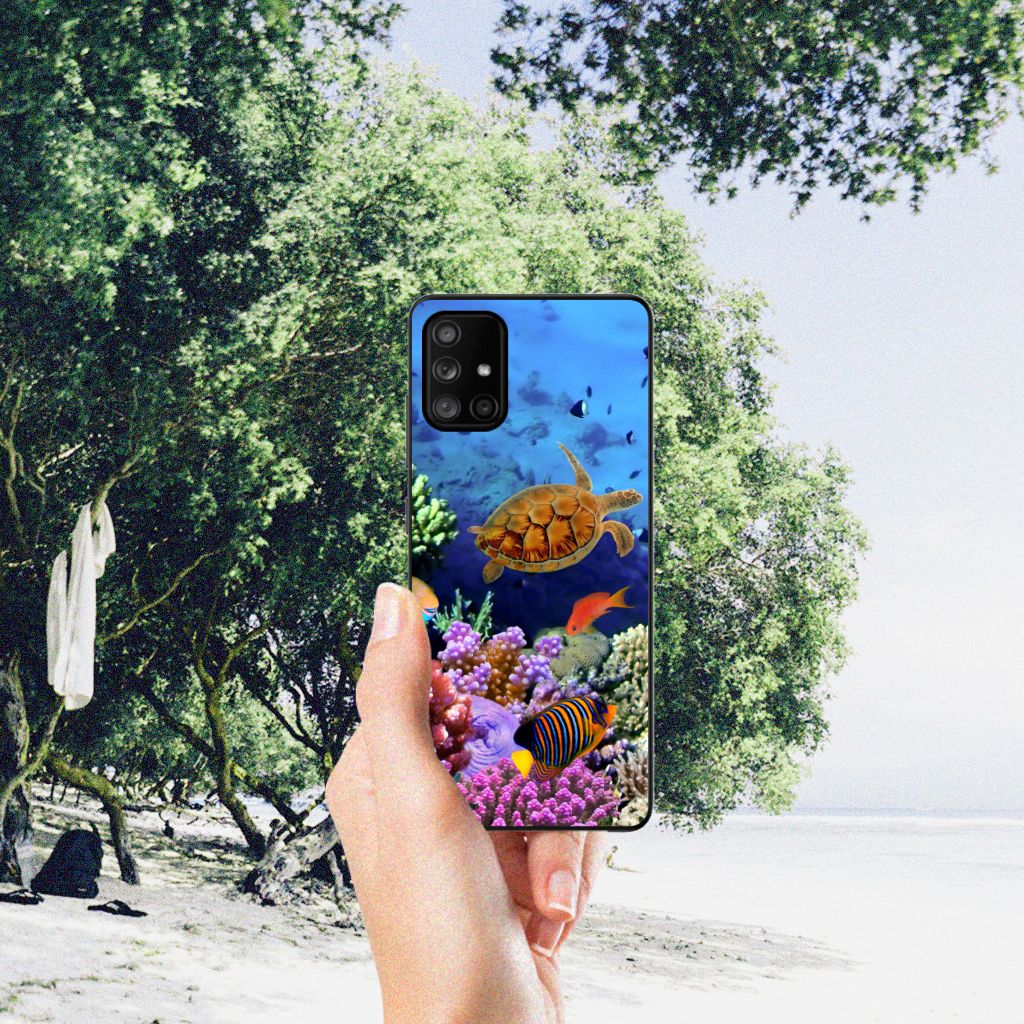 Samsung Galaxy A71 Dierenprint Telefoonhoesje Vissen B2C Telecom