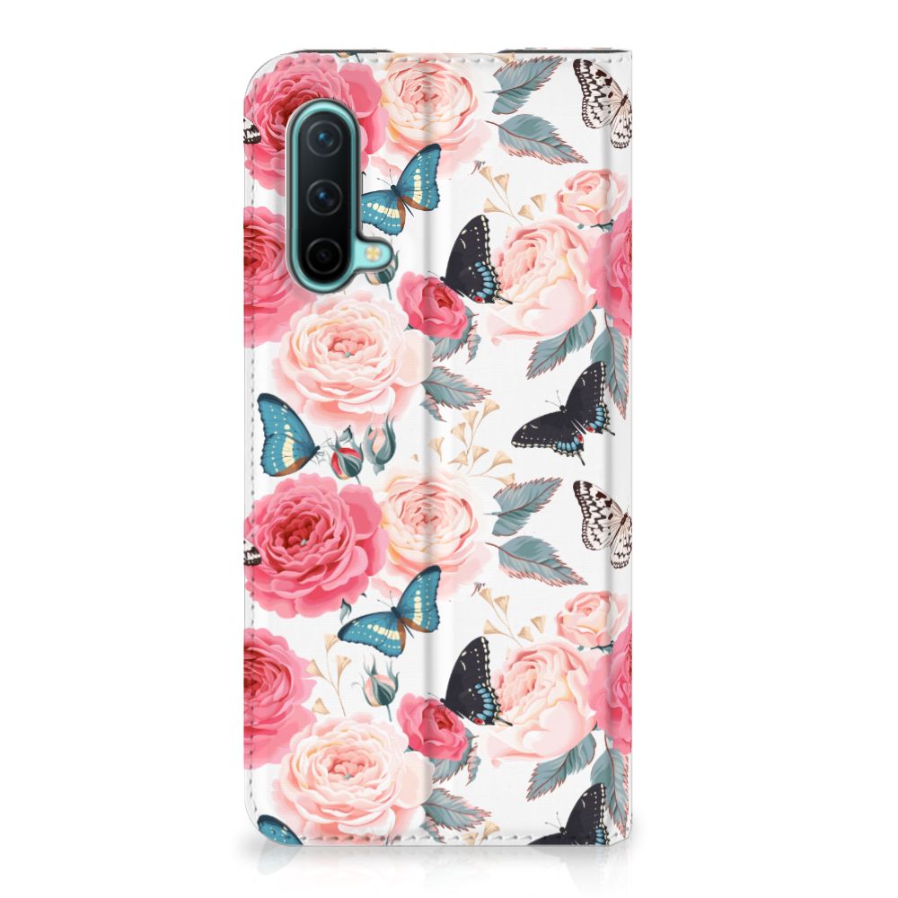 OnePlus Nord CE 5G Smart Cover Butterfly Roses - B2C Telecom