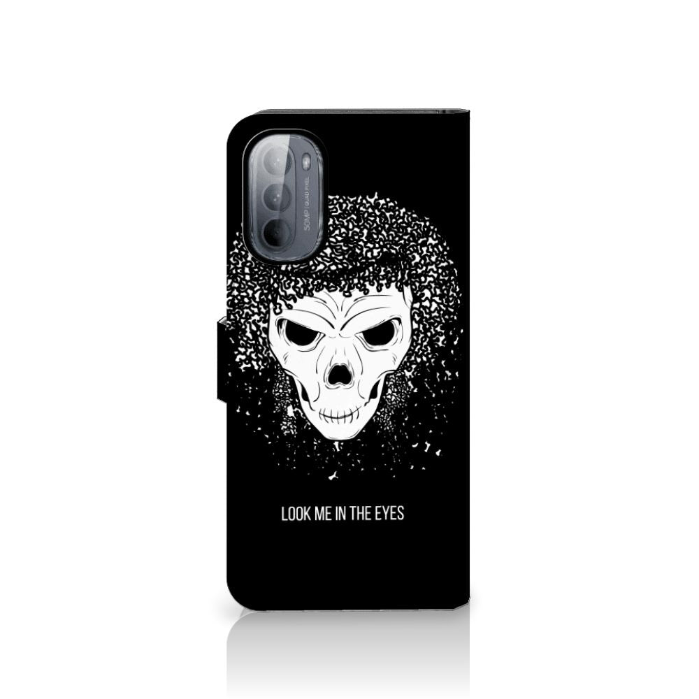 Telefoonhoesje met Naam Motorola Moto G31 | G41 Skull Hair