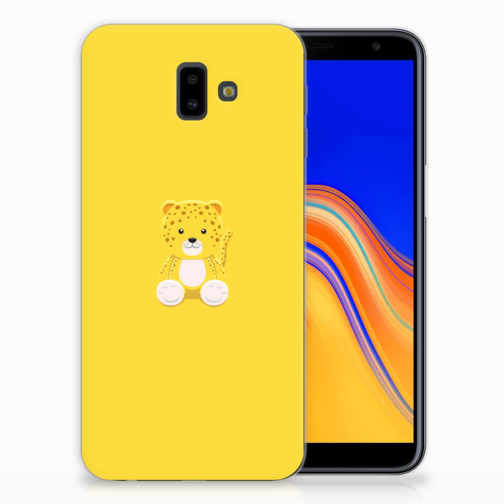 Samsung Galaxy J6 Plus (2018) Telefoonhoesje met Naam Baby Leopard