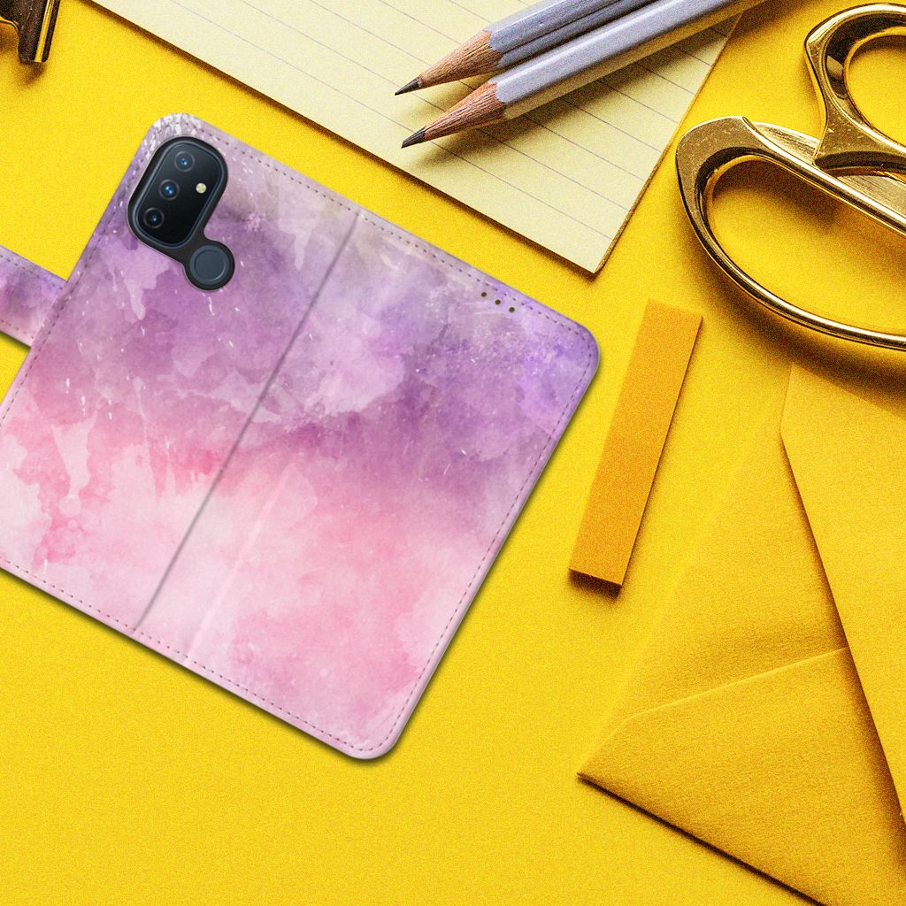 Hoesje OnePlus Nord N100 Pink Purple Paint