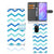 Samsung Galaxy S20 Telefoon Hoesje Zigzag Blauw