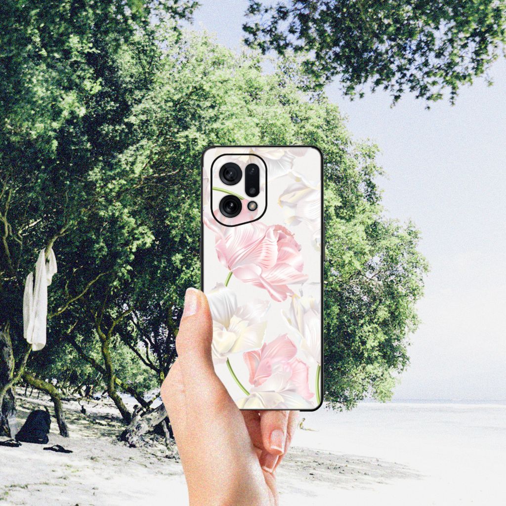 OPPO Find X5 Bloemen Hoesje Lovely Flowers B2C Telecom