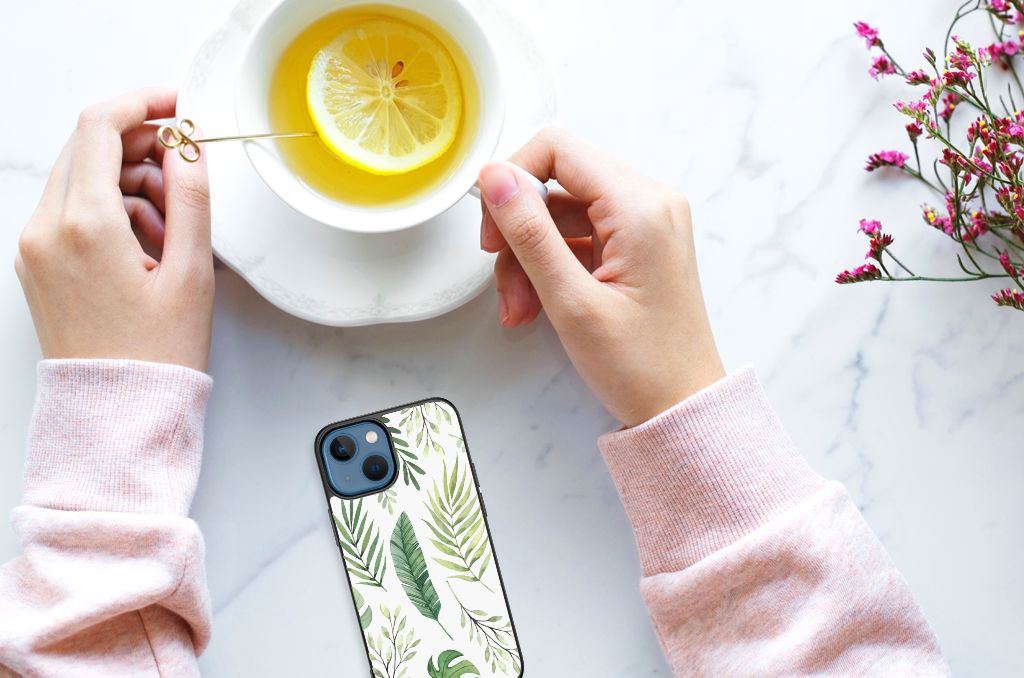 Apple iPhone 13 mini Bloemen Hoesje Leaves B2C Telecom