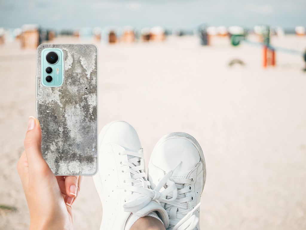 Xiaomi 12 Lite TPU Siliconen Hoesje Beton Print B2C Telecom
