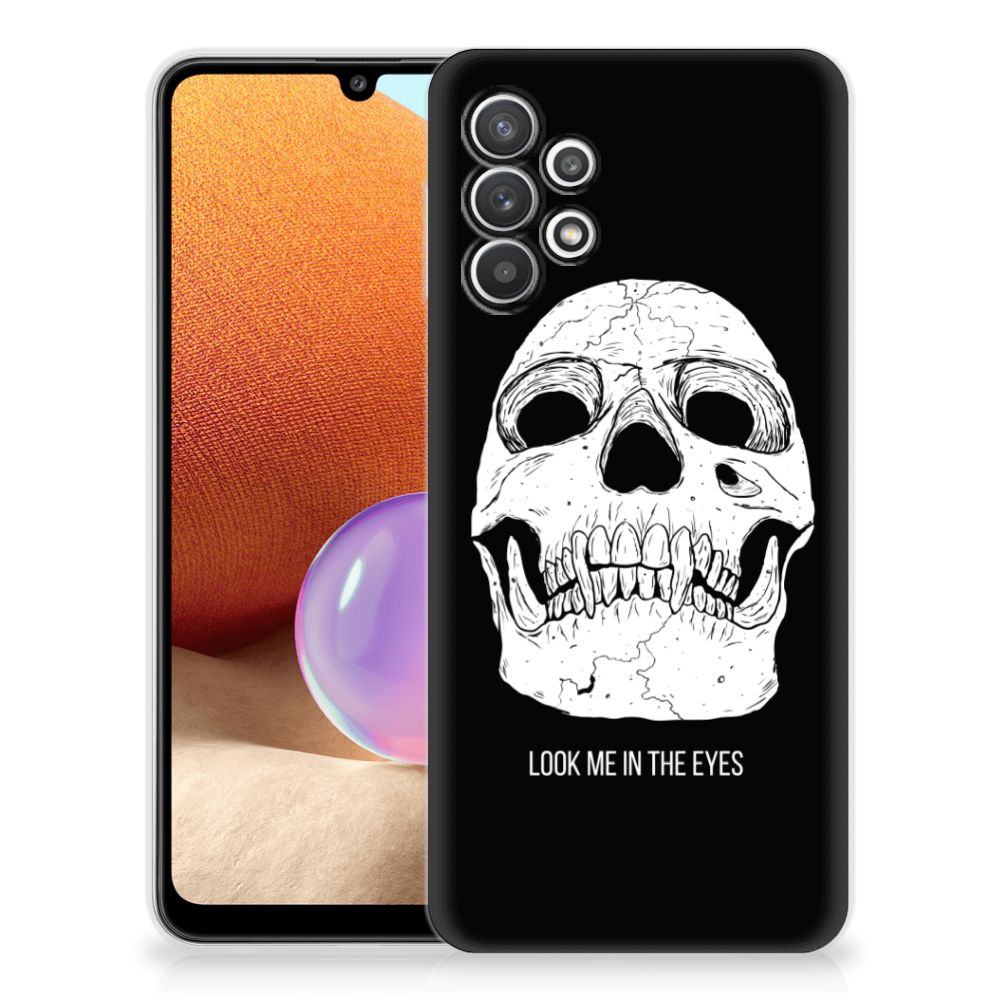 Silicone Back Case Samsung Galaxy A32 4G | A32 5G Enterprise Editie Skull Eyes