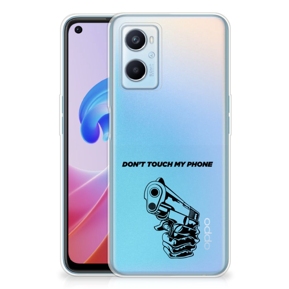 OPPO A96 | OPPO A76 Silicone-hoesje Gun Don't Touch My Phone B2C Telecom