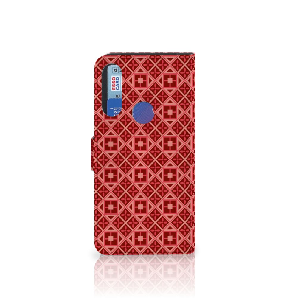Alcatel 1S 2020 Telefoon Hoesje Batik Rood