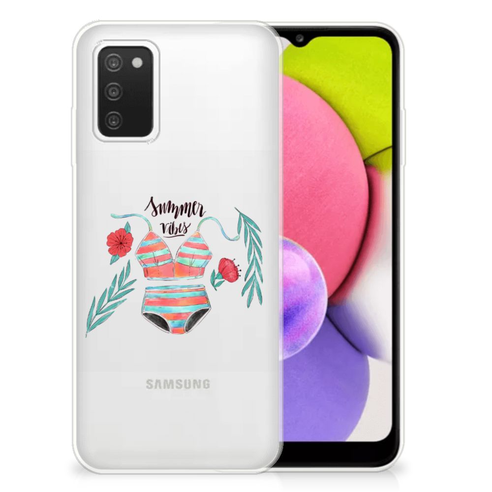 Samsung Galaxy A03S Telefoonhoesje met Naam Boho Summer B2C Telecom