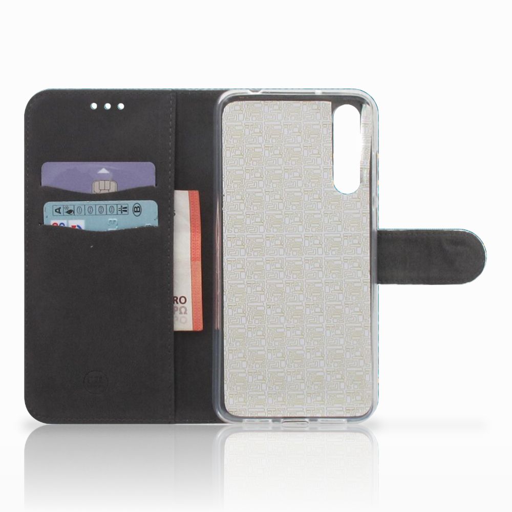 Huawei P20 Pro Wallet Case met Pasjes Jeans