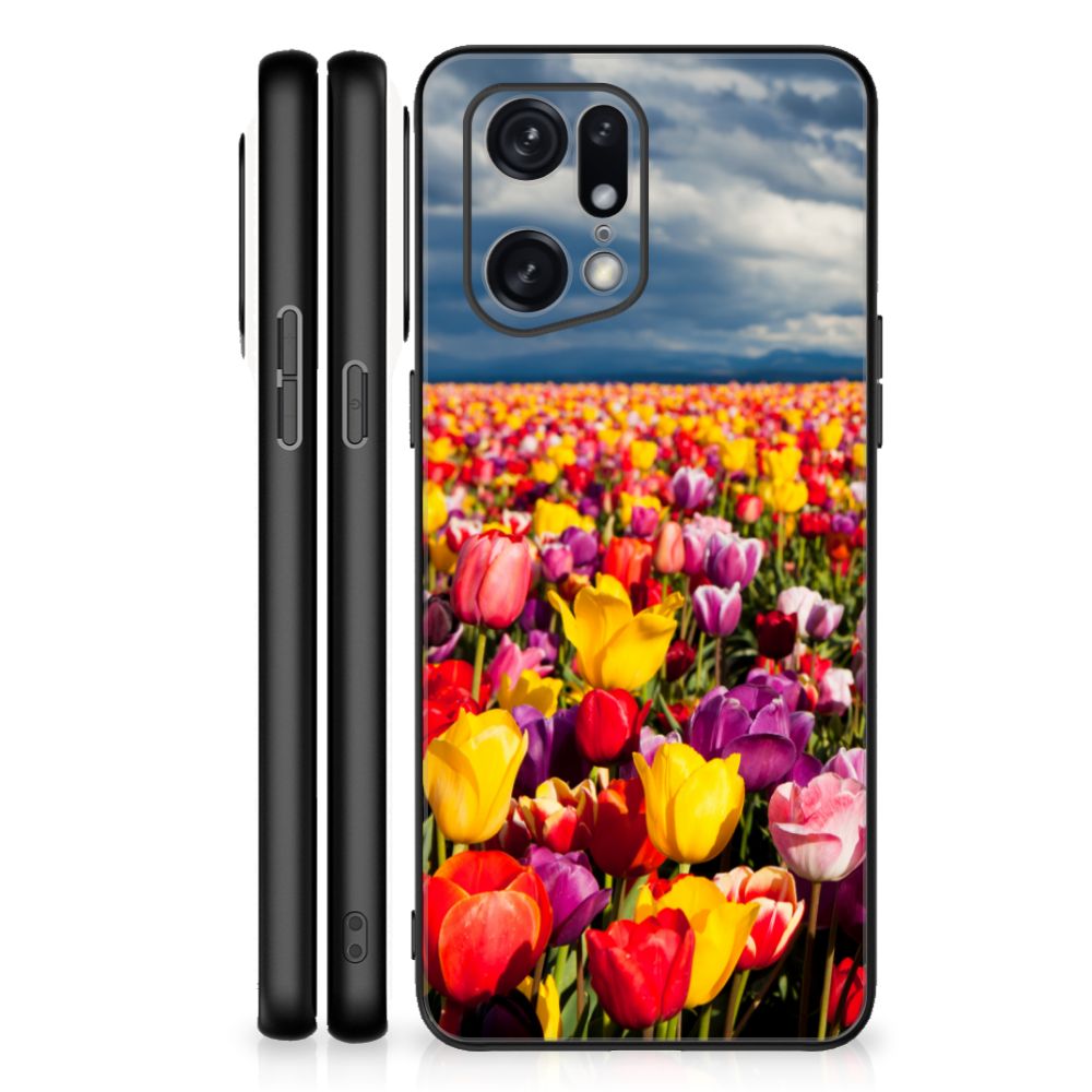 OPPO Find X5 Pro Bloemen Hoesje Tulpen B2C Telecom