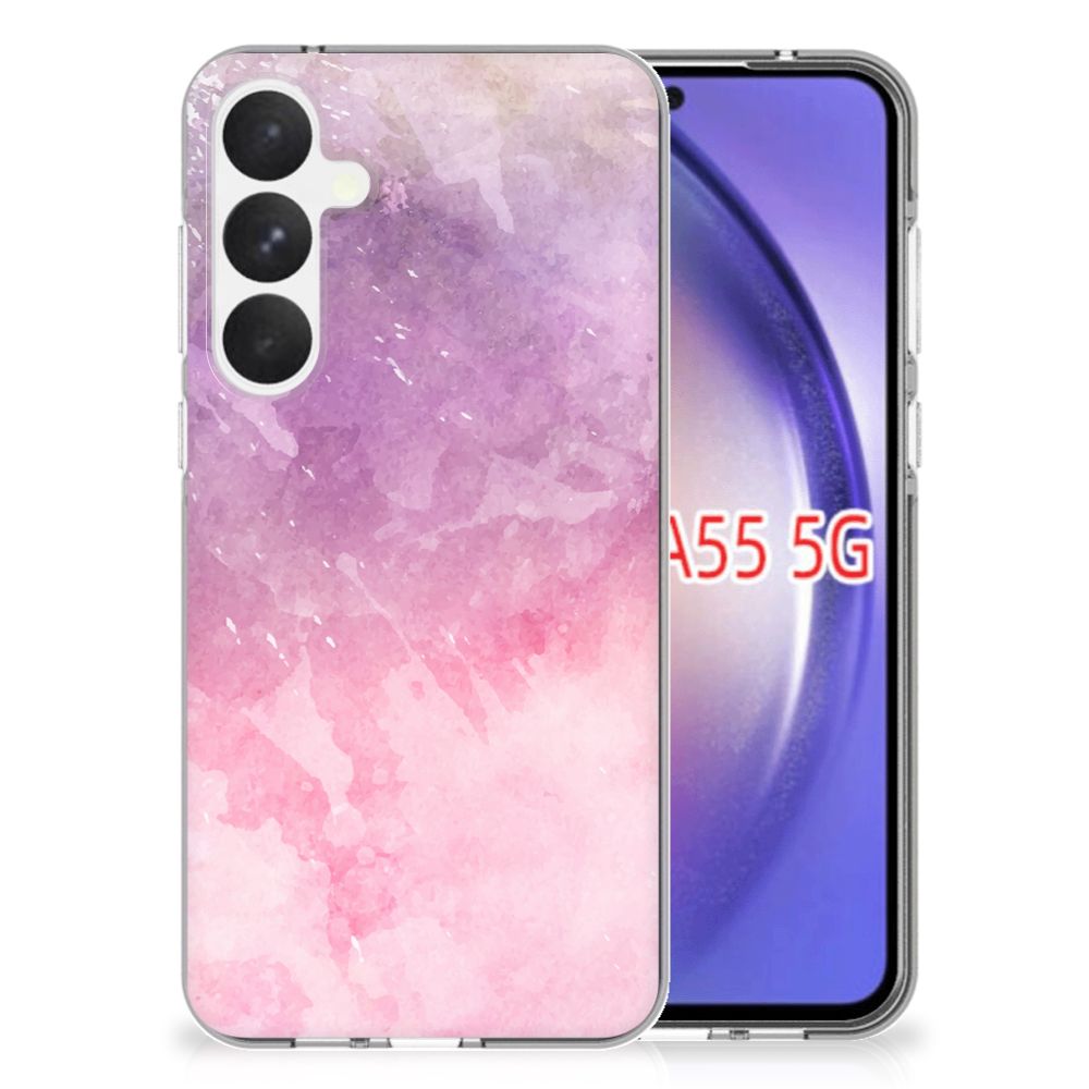 Hoesje maken Samsung Galaxy A55 Pink Purple Paint