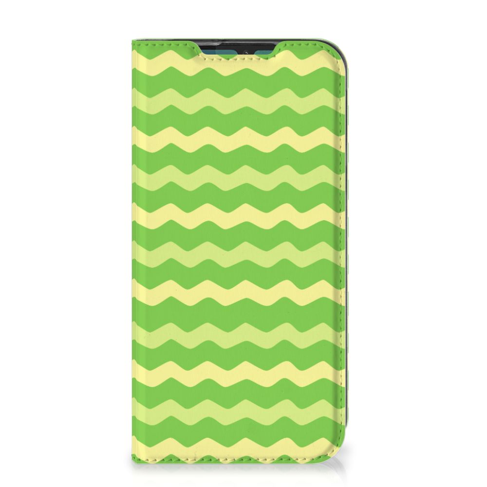 Motorola G8 Plus Hoesje met Magneet Waves Green - B2C Telecom