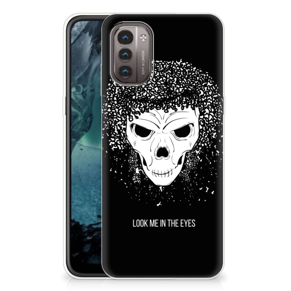 Silicone Back Case Nokia G21 | G11 Skull Hair